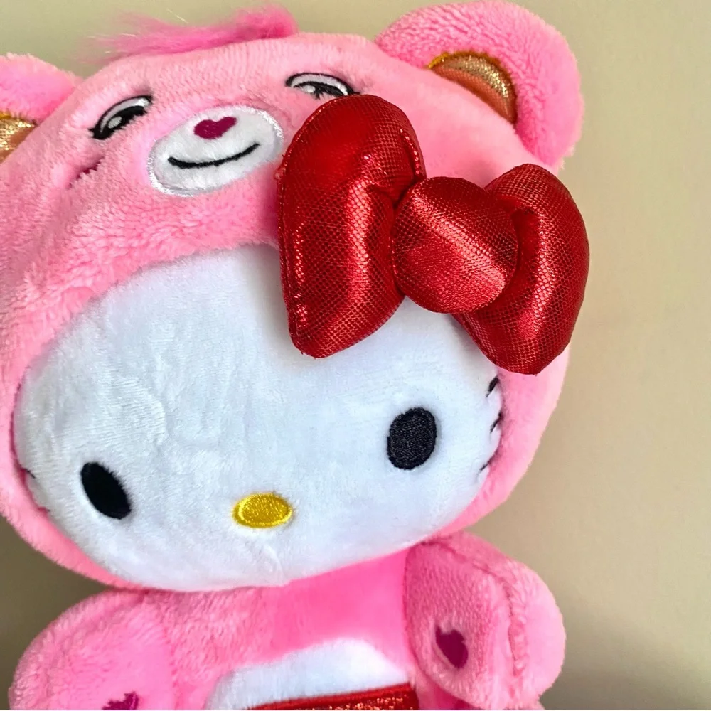 Hello Kitty Dressed As Pink Cheer Bear Care Bears 9